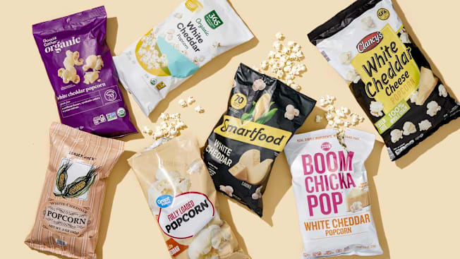 various popcorn products from different brands