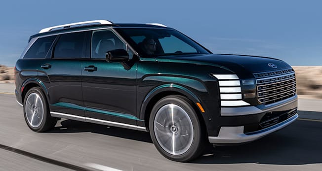 2026 Hyundai Palisade Calligraphy Hybrid driving, front