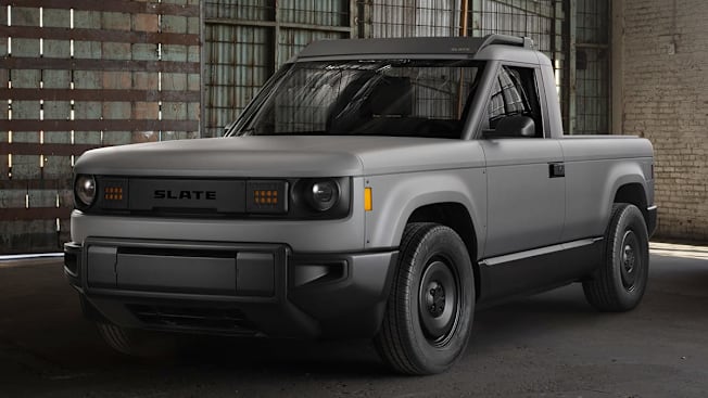 Slate Truck front view, static