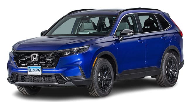2025 Honda CR-V Hybrid on a white background.