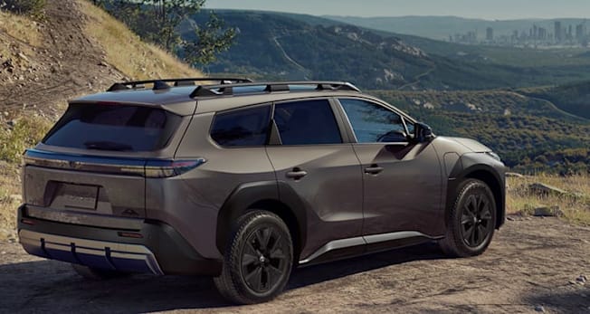 2026 Toyota bZ Woodland rear, scenic