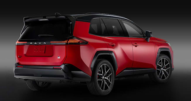 2026 Toyota RAV4 GR Sport rear in studio