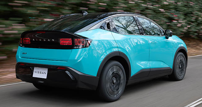 2026 Nissan Leaf rear driving