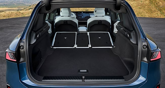 2027 BMW iX3 rear cargo area