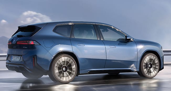 2027 BMW iX3 rear driving