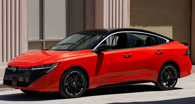 2026 Nissan Sentra SR in a city, front