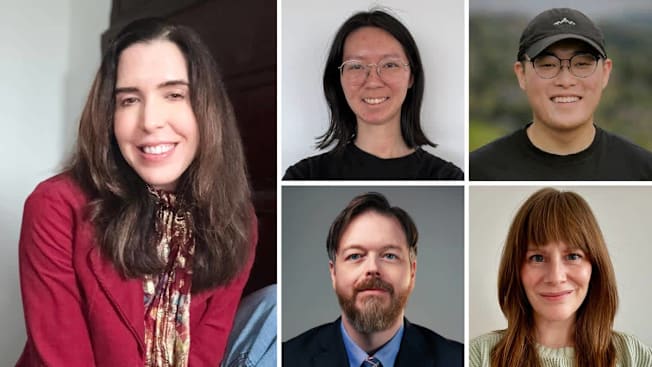 grid of headshots of Lisa Fogarty, Daphne Yao, Patrick Olsen, Justin Huynh, and Mary Beth Quirk