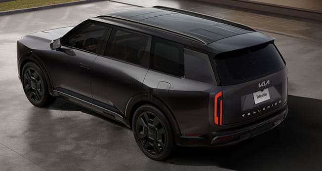 2027 Kia Telluride SXP top rear view showing roof
