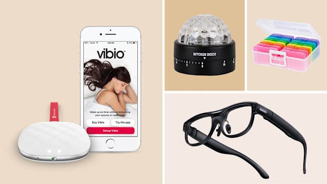 Bellman & Symfon Vibio Bluetooth Bed Shaker – Silent Vibrating Travel Alarm Clocks for Heavy Sleepers, Gift Republic Kitchen Disco Light Up Timer, Rainbow Photo & Craft Keeper by Simply Tidy, 
Xrai AR2 real-time captioning glasses