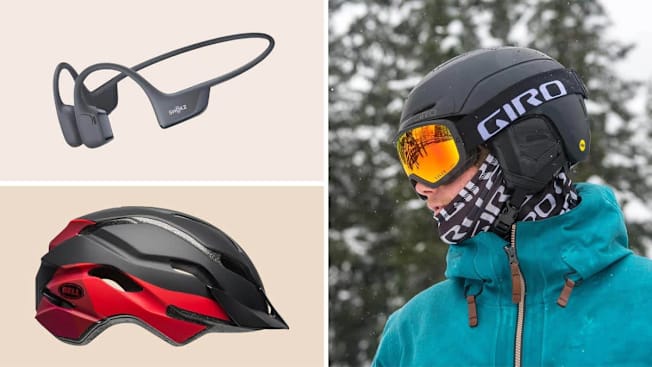 SHOKZ New OpenRun Pro 2- Bone Conduction Headphones, Giro Neo Sk Helmet, Bell Revolution MIPS Bike Helmet