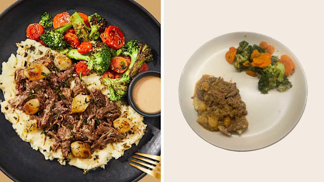 Pot Roast Factor meal on website and in reality