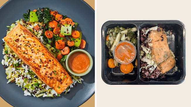 Salmon Factor meal on website and in reality