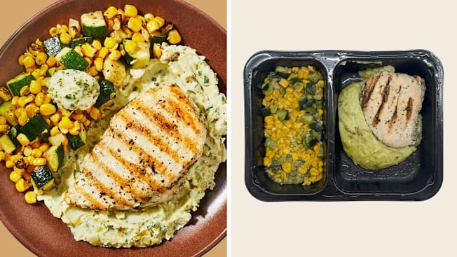 Potato Leek Mash Factor meal on website and in reality