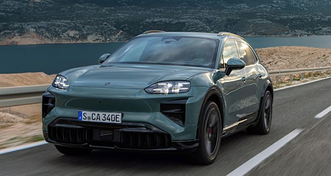 2026 Porsche Cayenne Electric front, driving