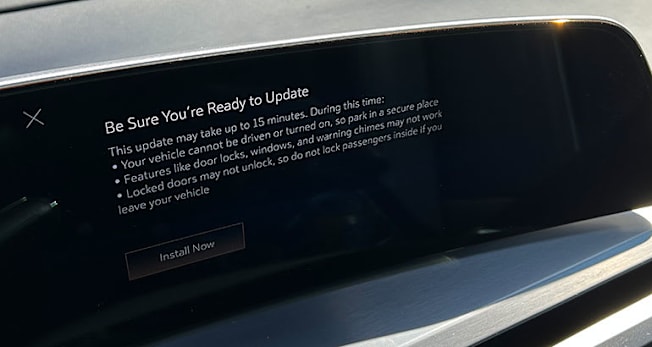 Cadillac Vistiq is ready for over the air updates