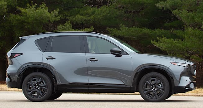 2026 Mazda CX-5 side at CR's Auto Test Center