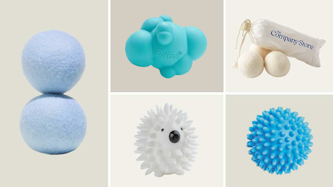 Blueland, Furball, The Company Store, Whitmore, Mainstay laundry detangler balls