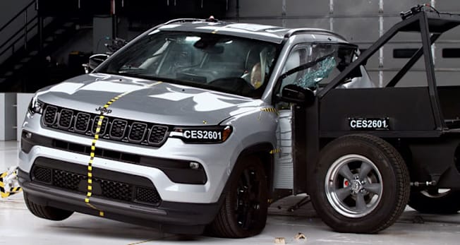 2026 Jeep Compass in IIHS side crash test