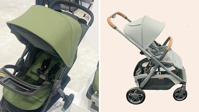 Chicco Bravino and Uppababy Kona strollers