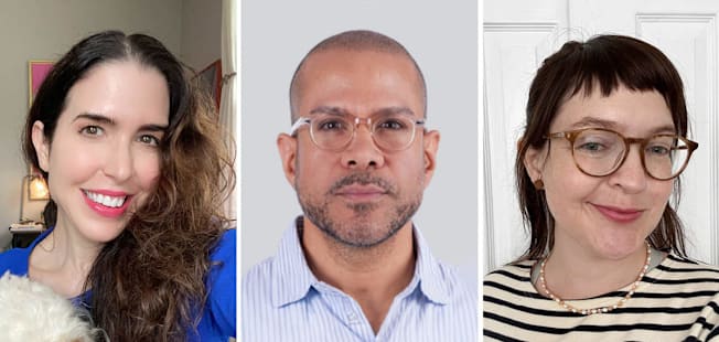 headshots of Lisa Fogarty, Cesar Carroll, and Angela Lashbrook