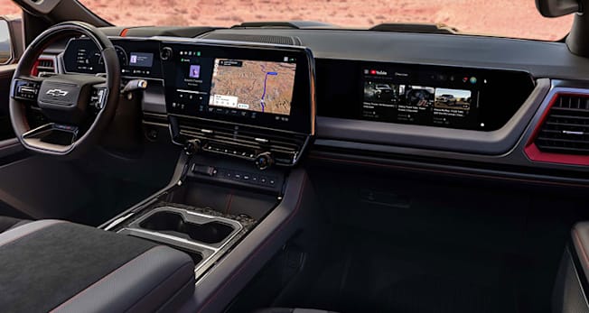 2027 Chevrolet Silverado ZR2 interior, passenger side screen