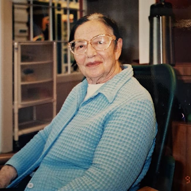 A portrait of Clara Marshall.