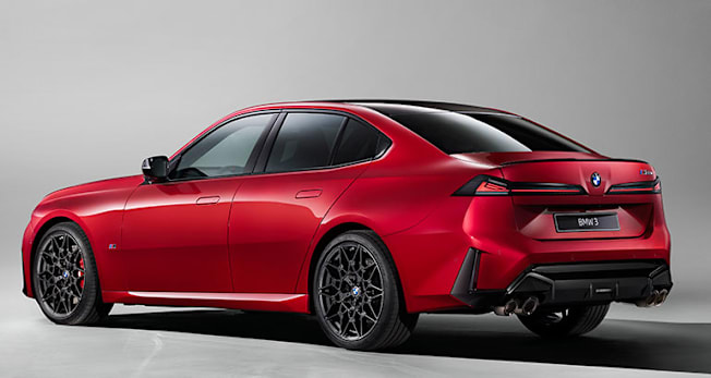2027 BMW 3 Series M350 rear in studio