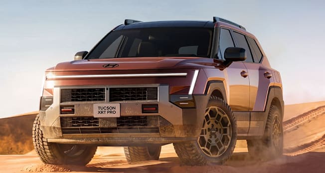2027 Hyundai Tucson XRT Pro front, off road