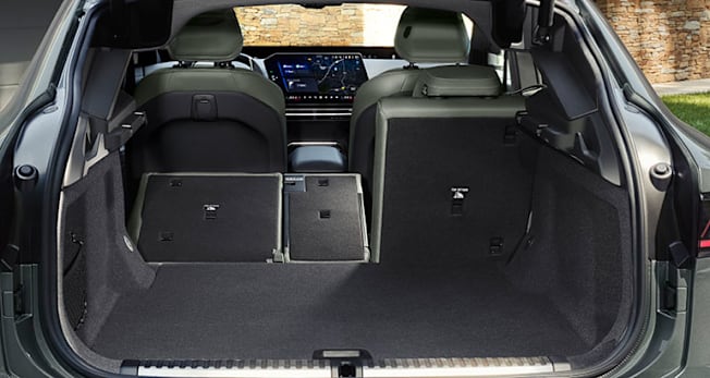 2027 BMW iX4 50 xDrive rear cargo area
