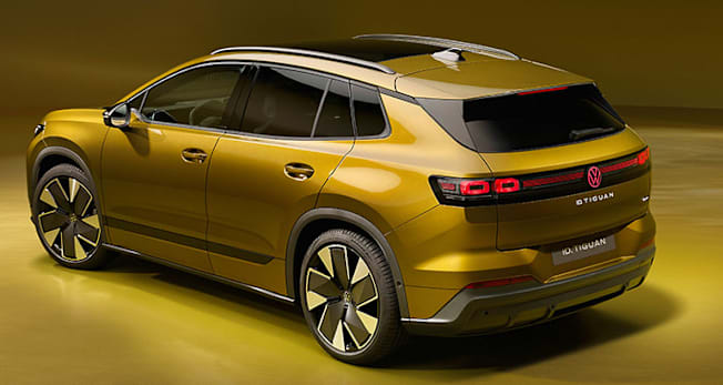 2028 Volkswagen ID.Tiguan rear in studio