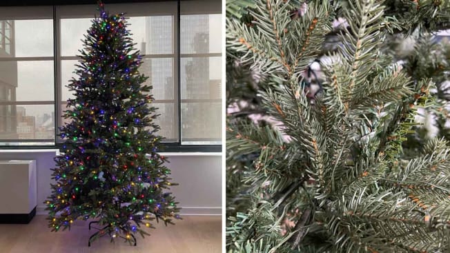 Home Accents Holiday Jackson Noble Fir LED Artificial Christmas Tree cover