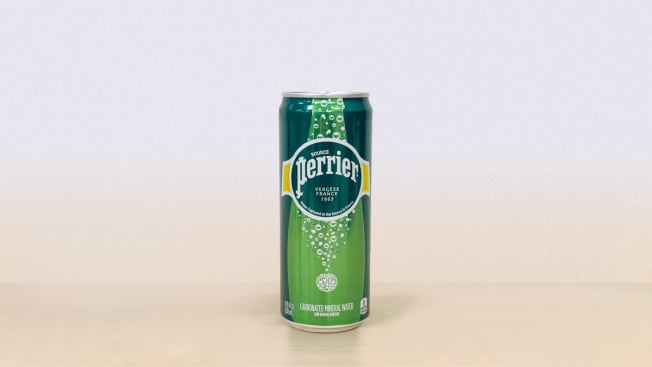 Perrier Carbonated Mineral Water (can) cover