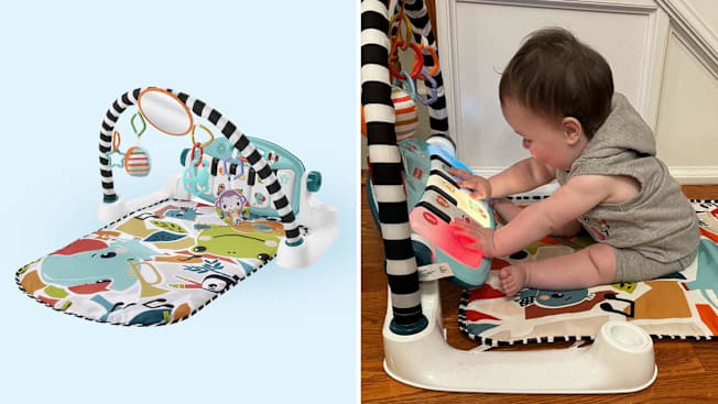 Fisher-Price Glow and Grow Kick & Play Piano Gym cover