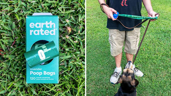 Earth Rated Dog Poop Bags Guaranteed Leak Proof and Extra Thick Lavender Scented cover