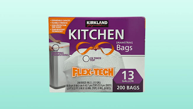 Kirkland Signature Heavy Duty Drawstring Kitchen Trash Bags cover