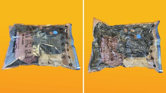 Amazon Basics Vacuum Compression Zipper Storage Bags with Hand Pump cover