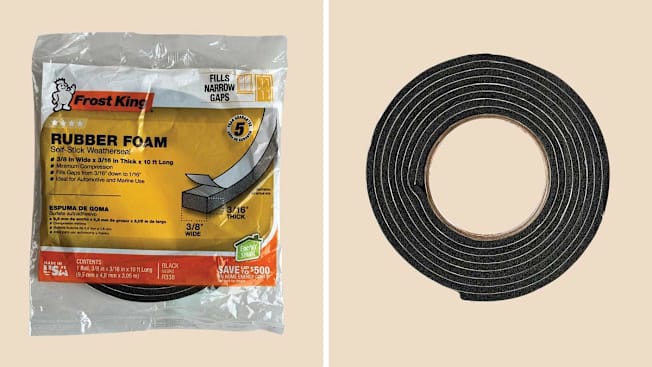 Frost King Self Stick Rubber Foam Weatherseal cover