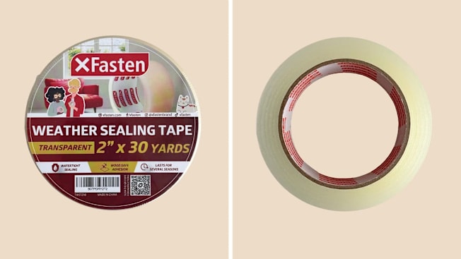 XFasten Transparent Window Weather Sealing Tape cover