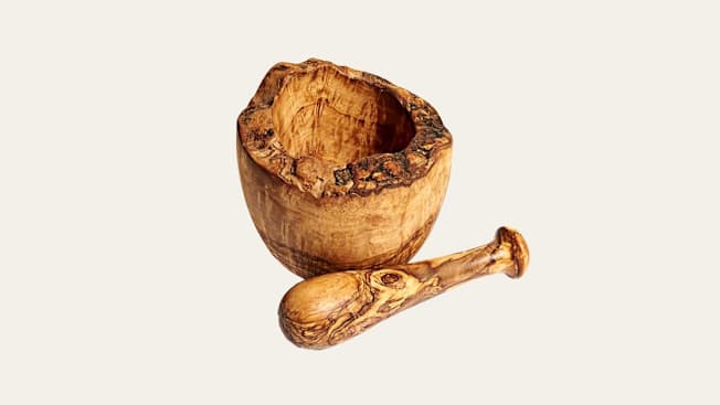 Viva Oliva mortar and pestle