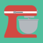 illustrated stand mixer icon