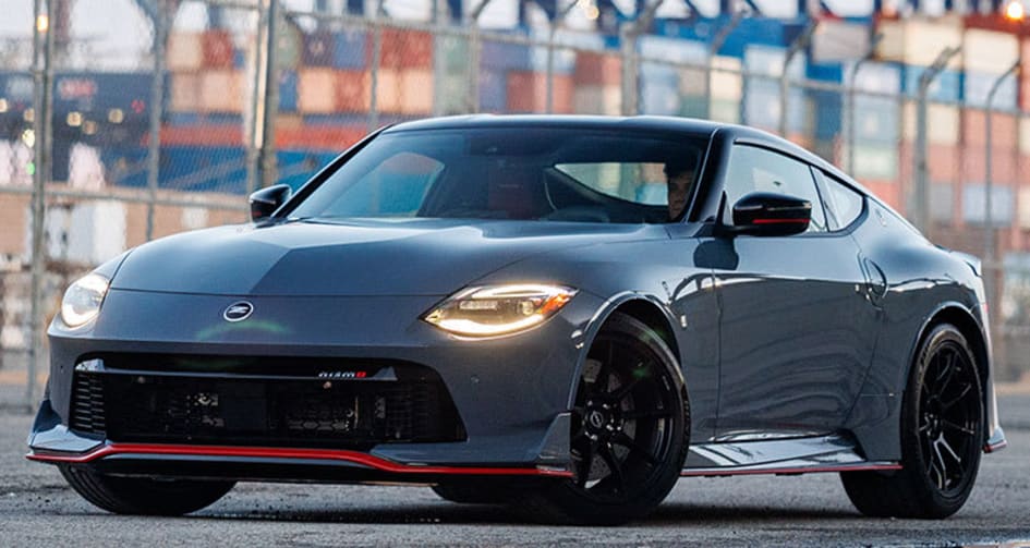 2027 Nissan Z Nismo in a shipyard