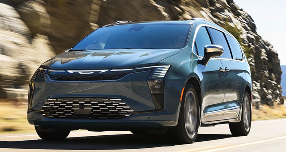 2027 Chrysler Pacifica Pinnacle driving