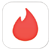 Tinder online dating app logo