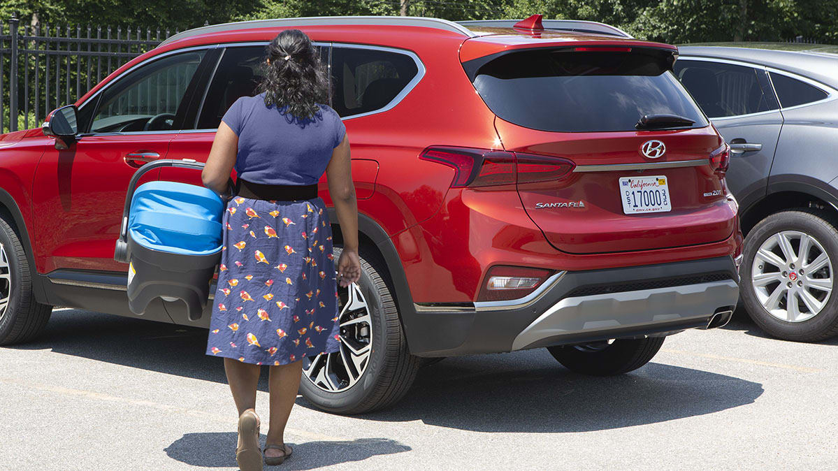 2019 Hyundai Santa Fe Rear Occupant Alert.