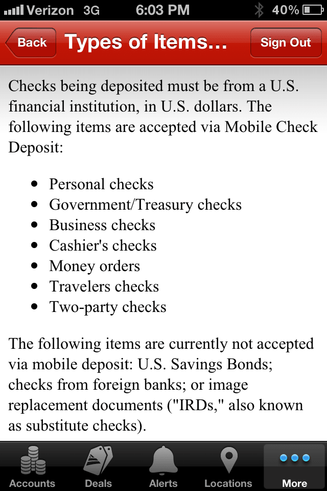 Bank Of America Mobile App Says Money Orders Are Allowed ...