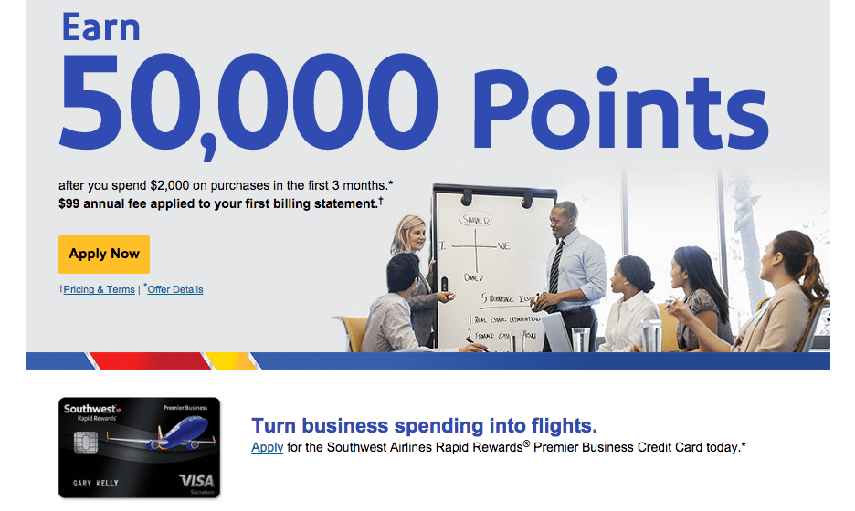 Southwest Rapid Rewards Points Chart