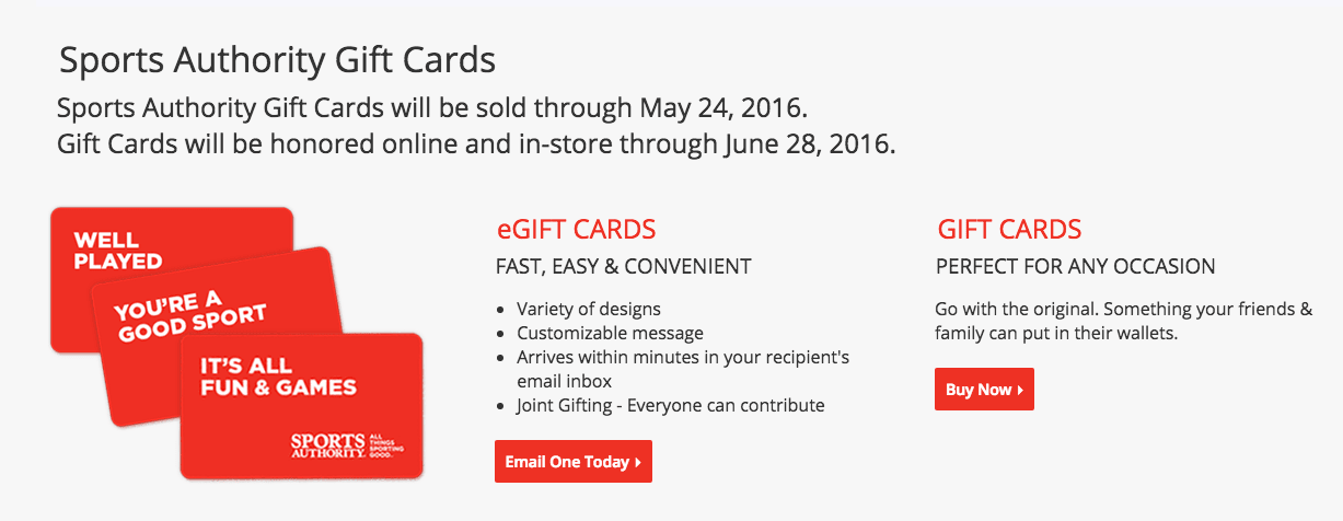 Sports Authority Could Set Up A Fund For Future Gift Card Claims To Avoid What Happened Radioshack The Crusading Attorney General In Company S Home