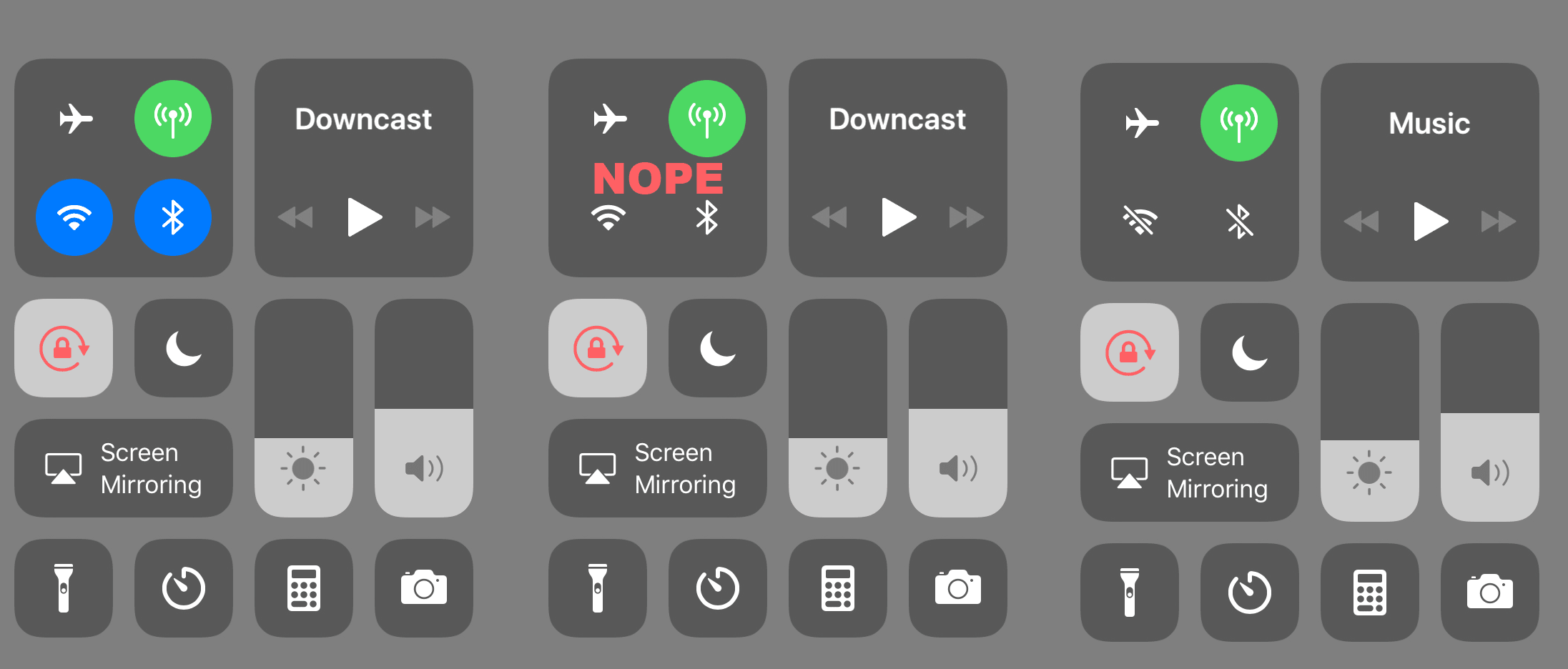 The iOS 11 Control Center Doesn't Really Turn Off WiFi Or Bluetooth