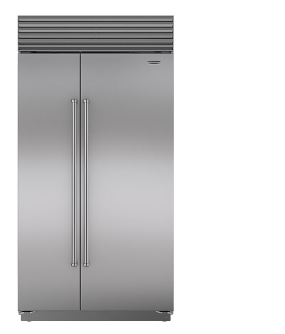 A built-in refrigerator.