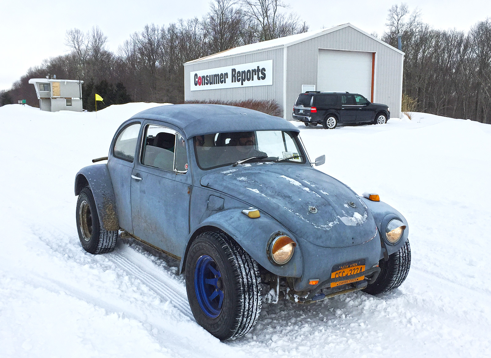 Jalopnik Plays at Consumer Reports' SnowCovered Test Track